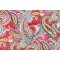 Waverly Painterly Printed Cotton Drapery Fabric in Raspberry 