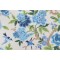 Waverly Celeste Printed Cotton Drapery Fabric in Luna 