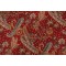 Duralee Sawyer Printed Cotton Drapery Fabric in Red