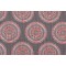 Lacefield Francesca-Chatham White Printed Cotton Blend Drapery Fabric in Slate