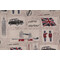 Vilber Words & Graphics Collection 10659 London Spanish Printed Drapery Fabric in Graphite