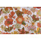 Stof France Ingrid Printed Cotton Drapery Fabric in Terracotta