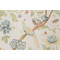 Acquitaine Water Garden Printed Linen Drapery Fabric in Porcelain