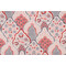 Kaufmann Natalia Printed Cotton Twill Drapery Fabric in Cranberry