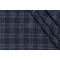 PK Lifestyles Glendale Plaid Woven Chenille Upholstery Fabric in Navy 