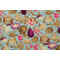 Martha Negley Garden Veggies Digitally-Printed Cotton Craft Fabric in Aqua for Free Spirit
