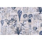 Covington Seaside Printed Slubbed Cotton Drapery Fabric in 56-Mariner 