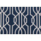 Magnolia Home Deco Printed Cotton Drapery Fabric in Navy 