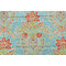 1 Yard Dena Home Crystal Vision Printed Linen Blend Drapery Fabric in Capri