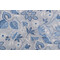 Anna French Indienne Hazel Printed Linen Drapery Fabric in Blue for Thibaut