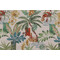 Belle Maison Bora Bora Printed Linen Blend Drapery Fabric in Tropical 