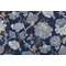 Belle Maison Adira Printed Cotton Drapery Fabric in Indigo 