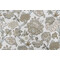 Belle Maison Adira Printed Cotton Drapery Fabric in Ecru 