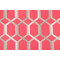 Richloom Radiance Printed Polyester Drapery Fabric in Coral