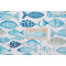 Bryant Fabrics Hooked Printed Polyester Outdoor Fabric in Seaside Blue 