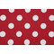 Polka Dot Printed Polyester Outdoor Fabric in Red 