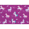 Emma & Mila Unicorns Printed Cotton Craft Fabric in Iris