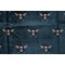 TFA Bee Kind Latex Backed Velvet Upholstery Fabric in Deep Ocean