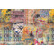 TFA Swansong Printed Velvet Upholstery Fabric in Carnival 