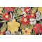 Richloom Clemens Printed Polyester Outdoor Fabric in Noir