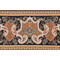 Scalamandre Fontaine Border 9'' Tapestry Border Fabric in Noir
