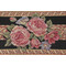 Scalamandre Fiori Grande Border 11&#39;&#39; Tapestry Border Fabric in Black 