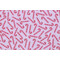 Timeless Treasures Gingerbread Dreams - Tossed Candy Canes & Dots Printed Cotton Craft Fabric in Candy