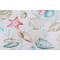Vilber Shells Printed Cotton Drapery Fabric in Primary