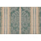 Renee Damask Decorator Fabric in Mint/Buttercream 