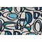 Covington Wow Printed Cotton Drapery Fabric in 52-Cabana Blue