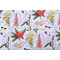 Stof France Botanical Printed Cotton Drapery Fabric in Blanc