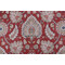 Waverly Castleford Printed Cotton Drapery Fabric in Garnet