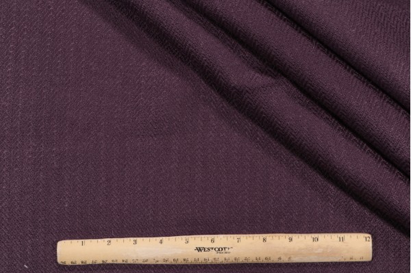Thibaut Solid Woven Decorator Fabric in Plum 