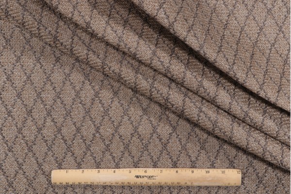 Maya Bay Woven Outdoor Pouf Fabric in Dune 