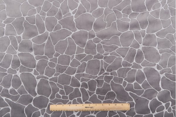 Covington Dare Velveteen Decorator Fabric in 9-Graphite 