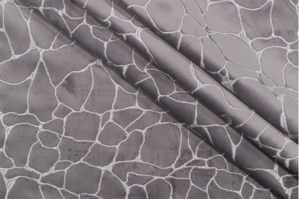 Covington Dare Velveteen Decorator Fabric in 9-Graphite 