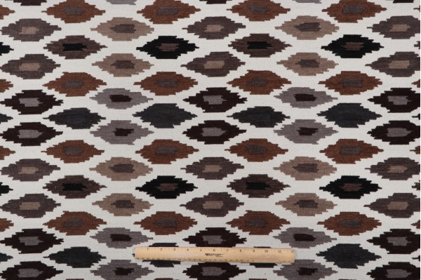 Snappy Woven Chenille Upholstery Fabric in Granite 