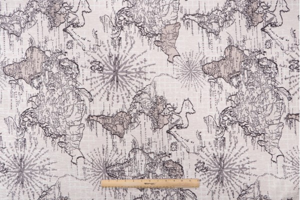 Richloom Cahill Printed Chenille Decorator Fabric in Moonlight 