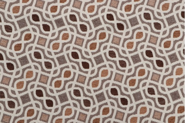 Scramble Woven Chenille Upholstery Fabric in Cafe 