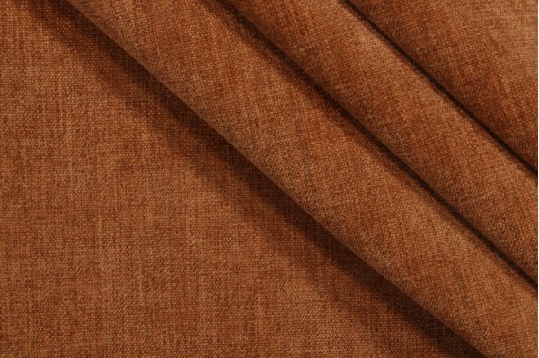 Crypton Bennett High Performance Chenille Upholstery Fabric in Copper 