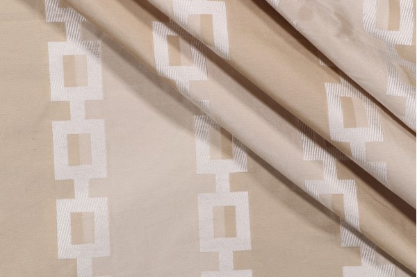 Thibaut Key Stripe AW1372 Woven Decorator Fabric in Cream 
