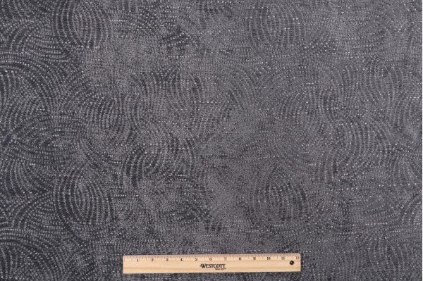 Sample of PK Lifestyles On The Surface Woven Chenille Upholstery Fabric in Charcoal 
