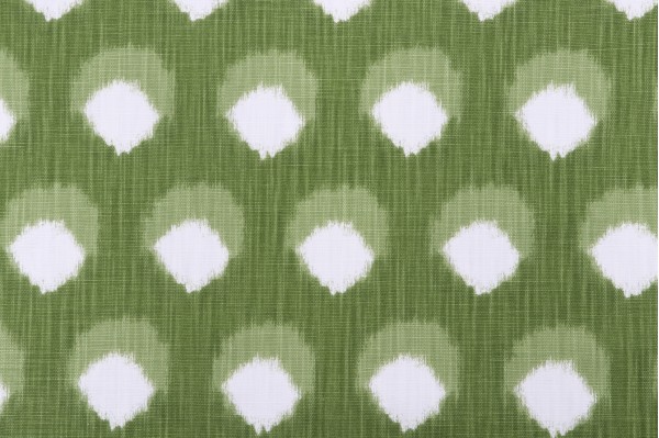 Premier Prints Casa-Slub Linen White Printed Drapery Fabric in Kale 