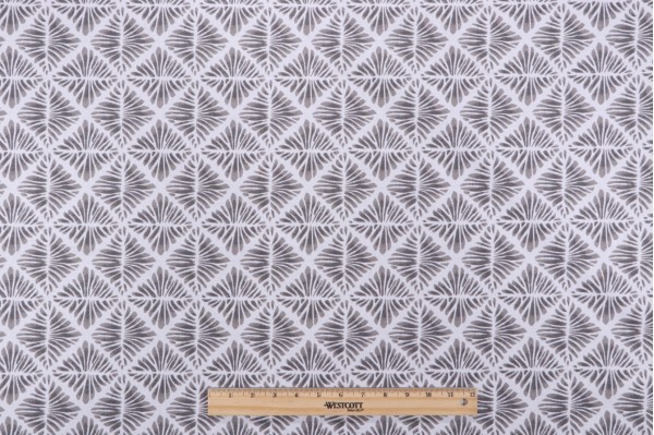 Robert Allen Gem Field Printed Cotton Drapery Fabric in Birch 