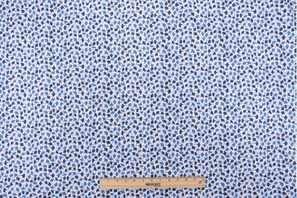 Robert Allen Howards End Printed Cotton Drapery Fabric in Indigo 