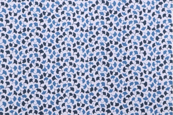 Robert Allen Howards End Printed Cotton Drapery Fabric in Indigo 