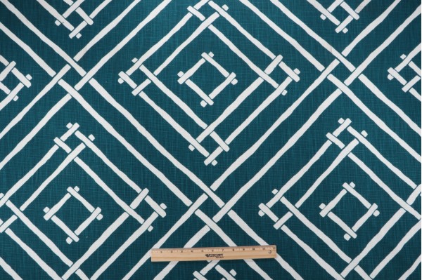 Robert Allen Chez Bamboo Printed Cotton Decorator Fabric in Marrakech 