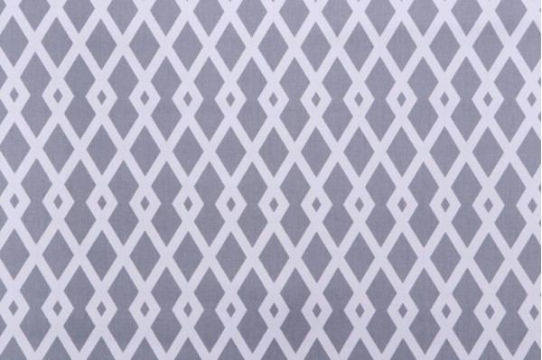 Sample of Robert Allen Best Fret Printed Drapery Fabric in Nickle 
