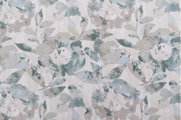 Sample of Magnolia Home Betsy Printed Cotton Drapery Fabric in Spa 
