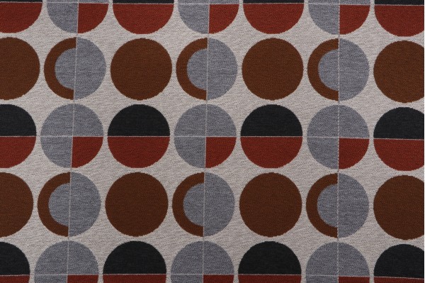 Sample of Risto Dot Woven Upholstery Fabric in Magma 